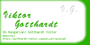 viktor gotthardt business card